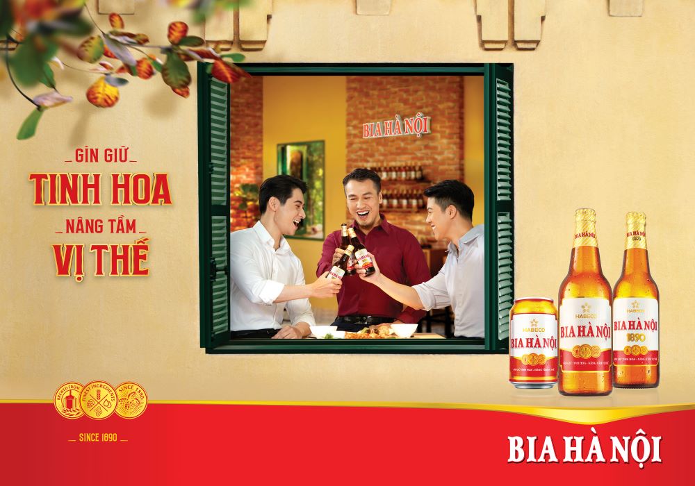 Hanoi Beer Print campaign Opal Vietnam