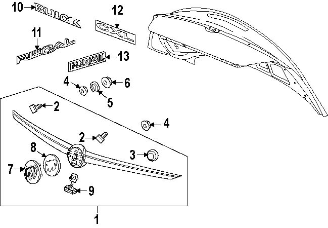 Insignia Car Parts Diagram