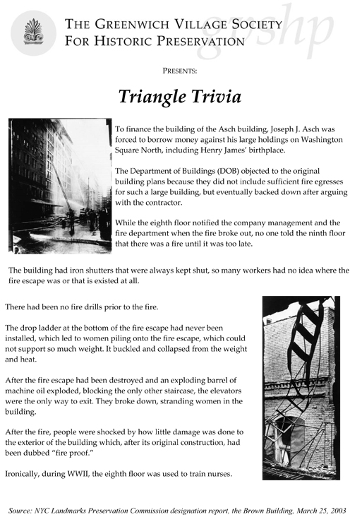 Triangle Factory Factoids