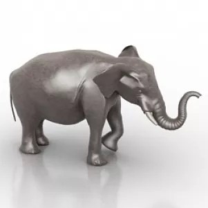 Elephant Figurine Free 3d Model 3ds Gsm Open3dmodel 5008