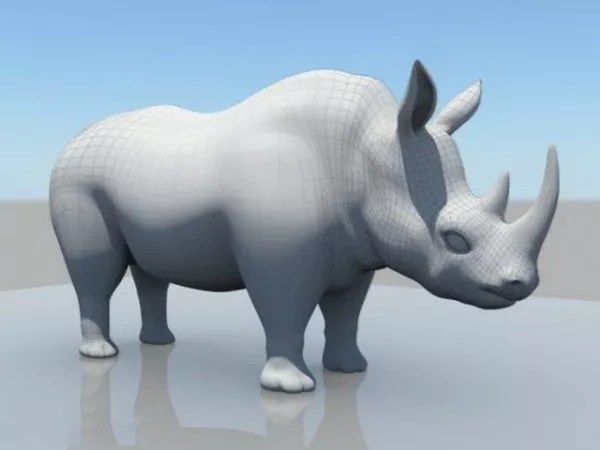 White Rhino Free 3D Model (.Ma, Mb) Open3dModel