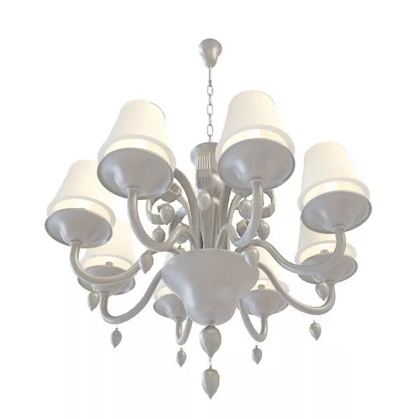 Living Room Chain Hanging Chandelier Free 3d Model .Max, .Vray