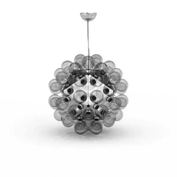 Modern Crystal Bubble Pendant Light Free 3d Model .Max, .Vray