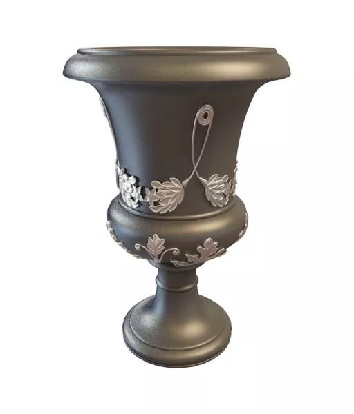 Metal Brass Decorative Urn Free 3d Model .Max, .Vray Open3dModel