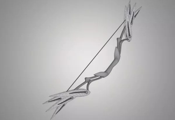 Elven Bow Weapon Free 3d Model .Ma, Mb Open3dModel 178572
