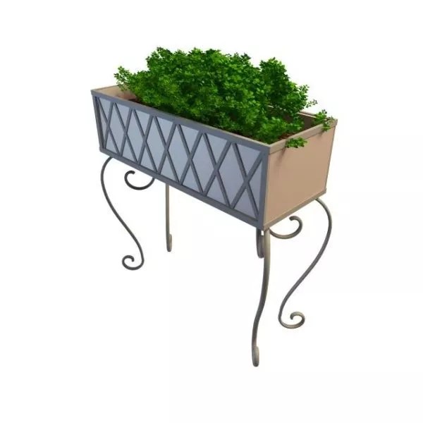 Rectangular Outdoor Plant Stand Free 3d Model .Max, .Vray Open3dModel