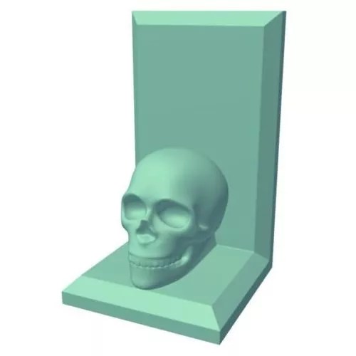 Bookend Human Skull Free 3d Model .Obj, .Stl Open3dModel
