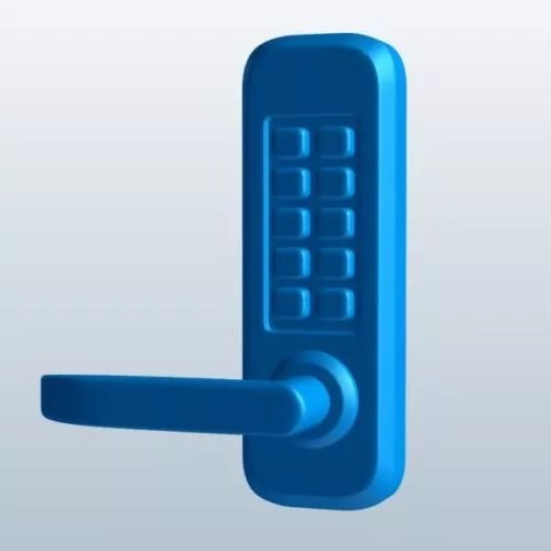 Keypad Handle Door Lock Free 3d Model .Obj, .Stl Open3dModel 486159
