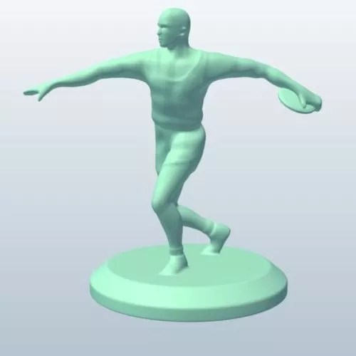 Discus Throw Statue Free 3d Model .Obj, .Stl Open3dModel