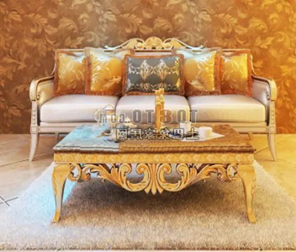 European Royal Classic Sofa Table Free 3d Model .Max Open3dModel