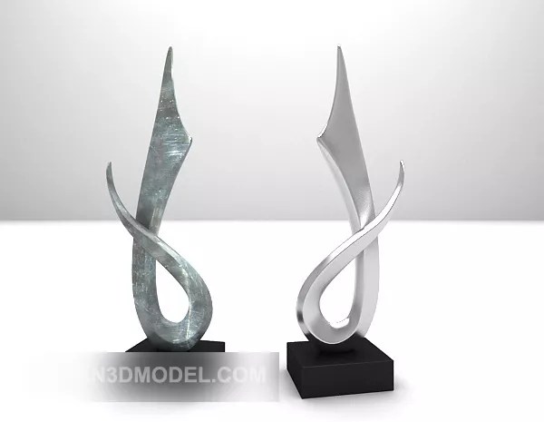 Abstract Sculpture Table Decor Free 3d Model .Max Open3dModel 536146