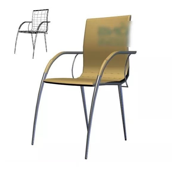Office Armchair Simple Design Free 3d Model .Max Open3dModel