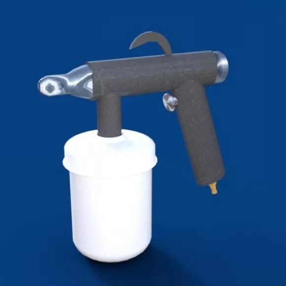 Paint Spray Gun Free 3d Model .Daz, .Obj Open3dModel