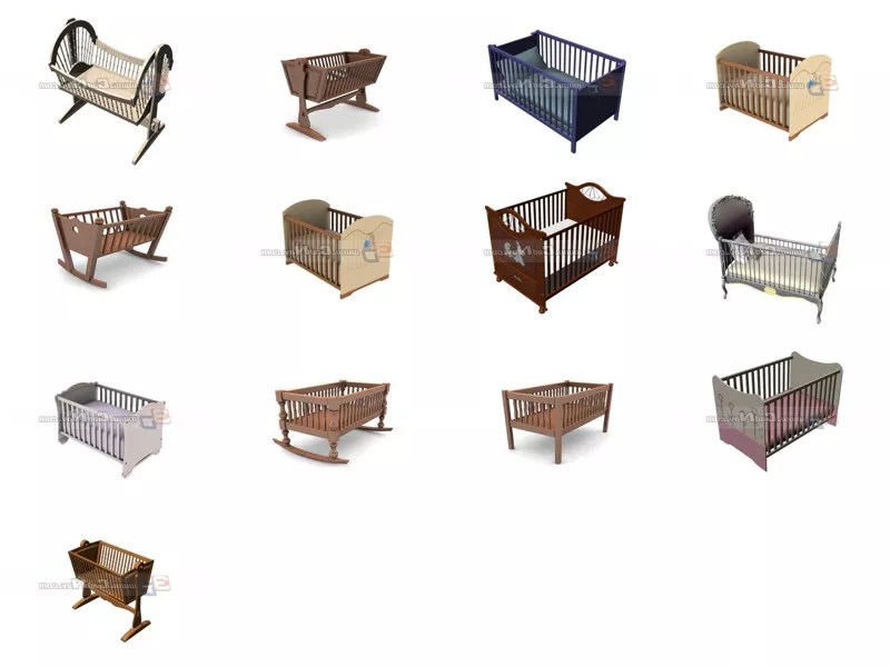 Top 13 Baby Cribs 3D Models for Rendering Newest 2022 Open3dModel