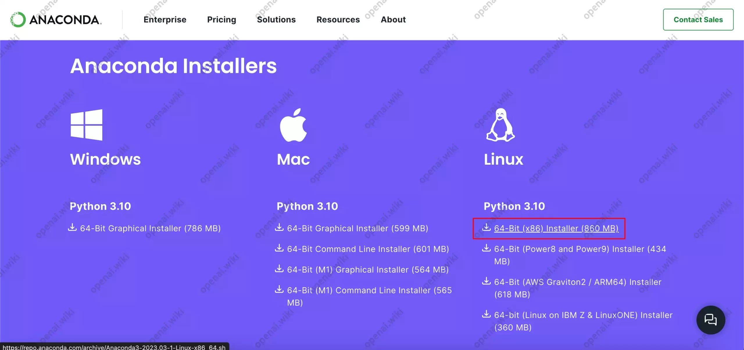 Linux系统Anaconda｜Miniconda安装下载教程openAI维基百科