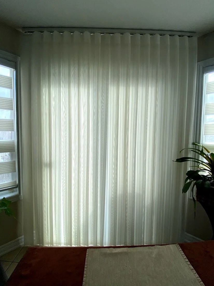 Vertical Sheer Blinds Window Treatments in Toronto Open Blinds
