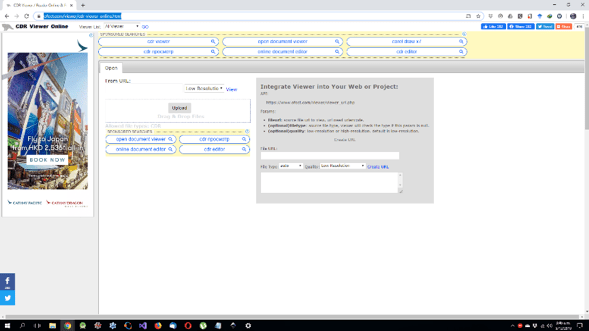 Opening CDR files online