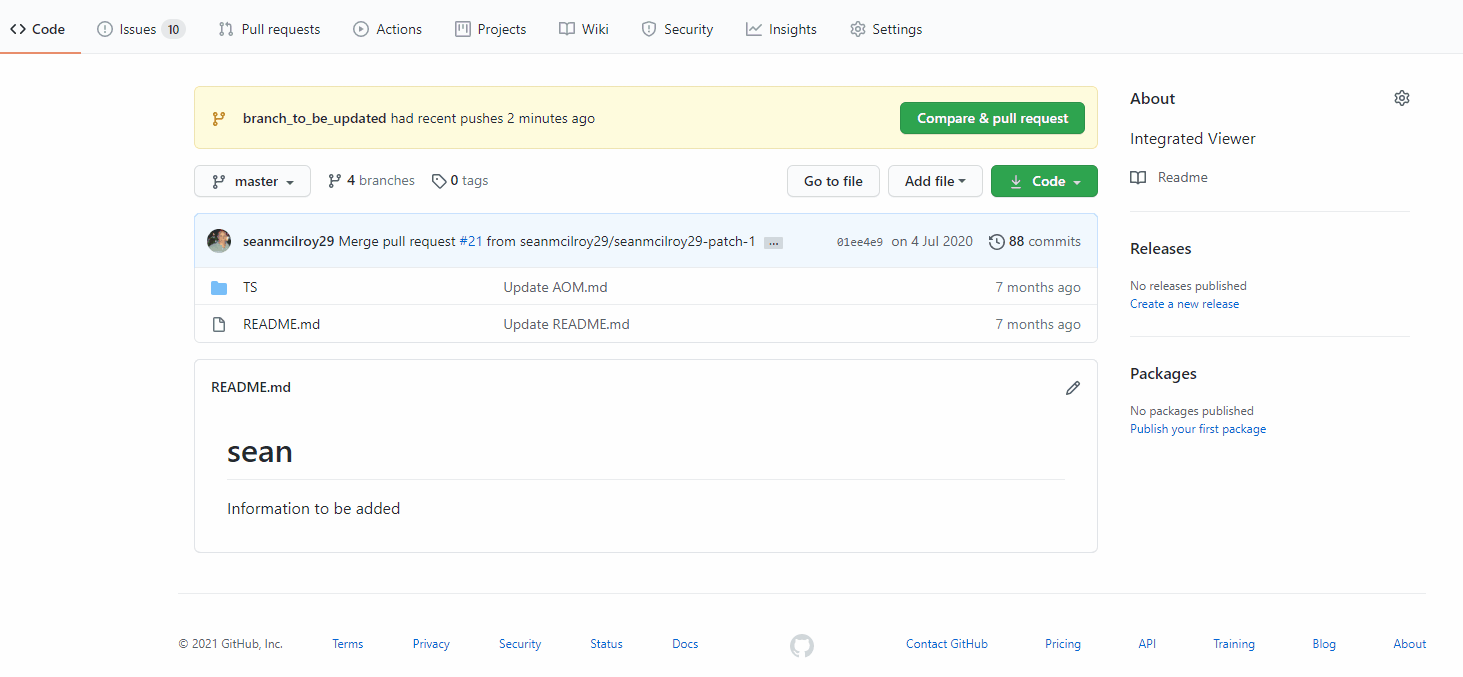 Step 3 Creating Pull Request GitHub and GitHub Pages