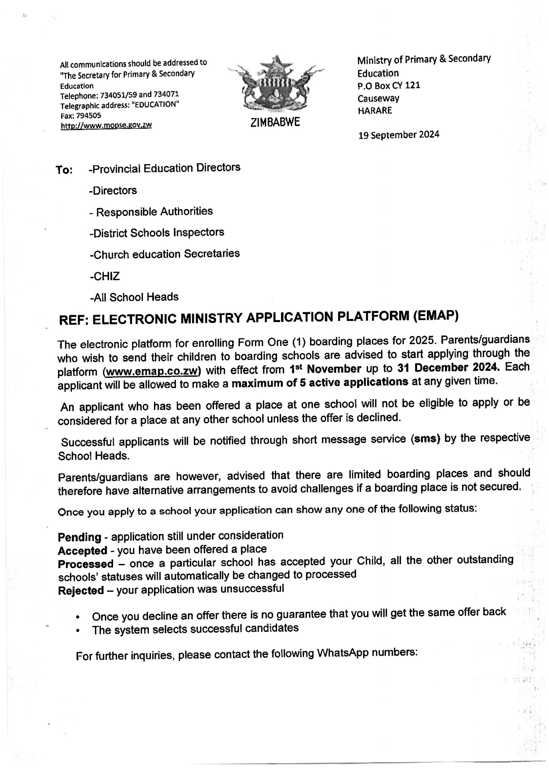 How To Apply For 2025 Form 1 Boarding Places On eMap 📚