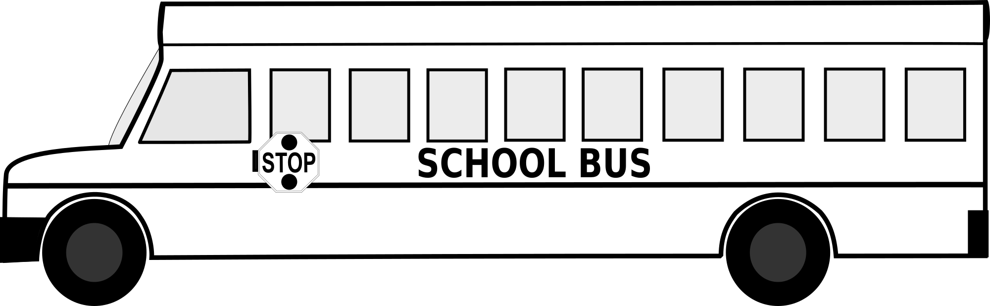 School Bus Images Black And White