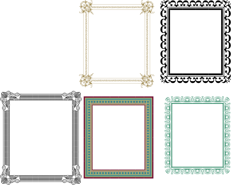 Artistic Frames 2 Openclipart