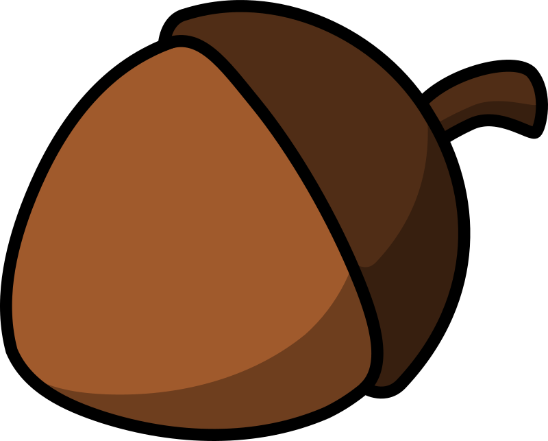 Cartoon acorn - Openclipart