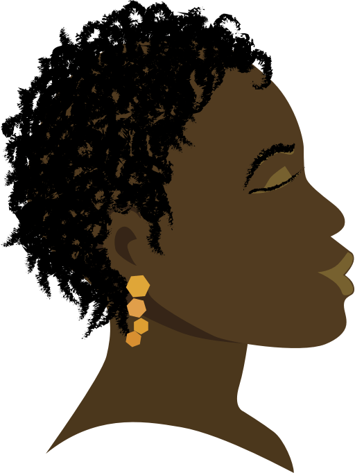 African Girl Profile Openclipart