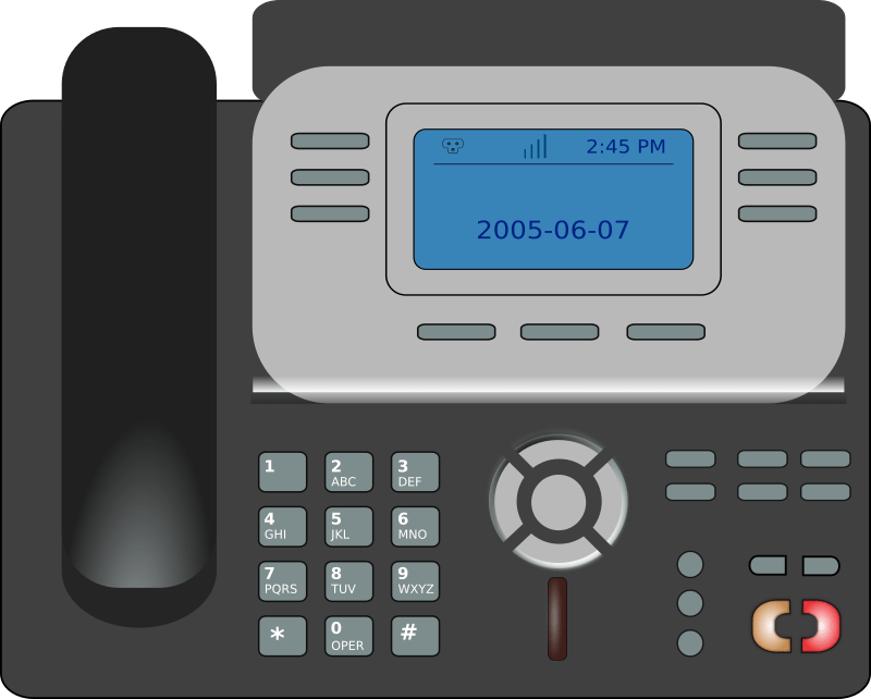 VOIP phone Openclipart