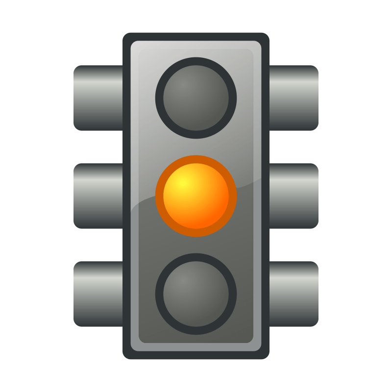 Yellow traffic light Openclipart