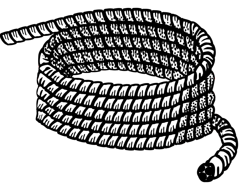 rope lineart Openclipart
