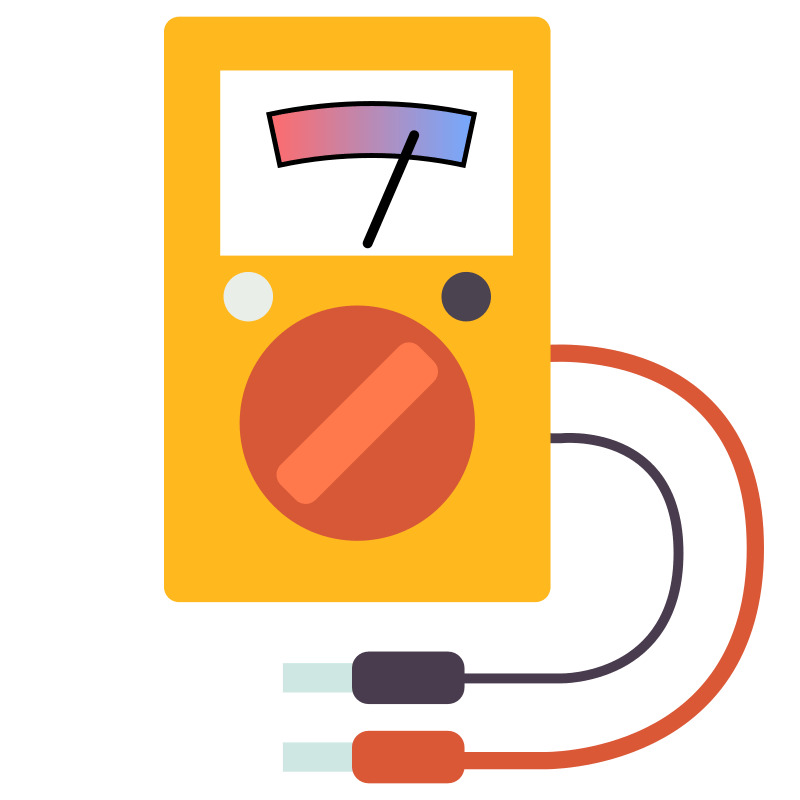 Multimeter flat design Openclipart
