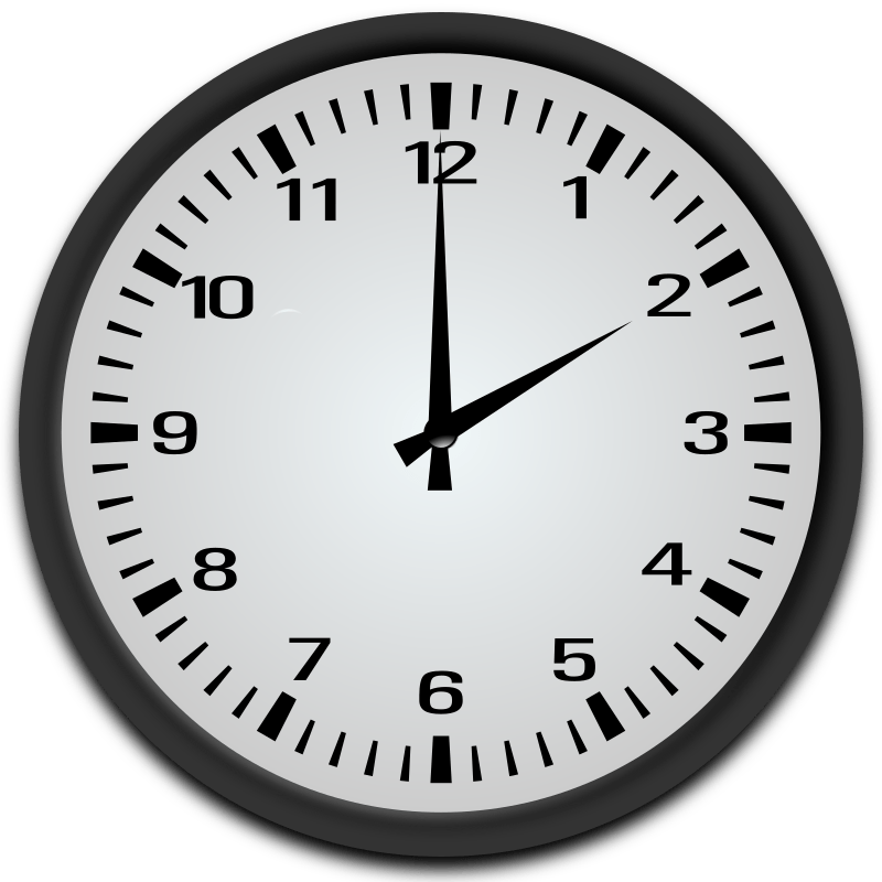 2 o'clock Openclipart