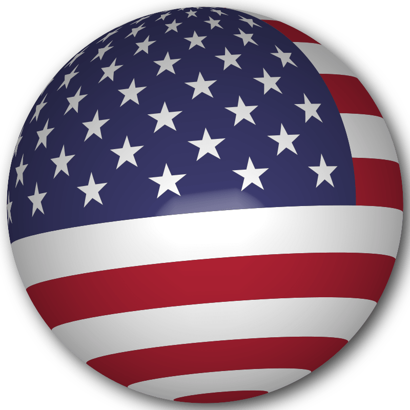 USA Flag Sphere Openclipart