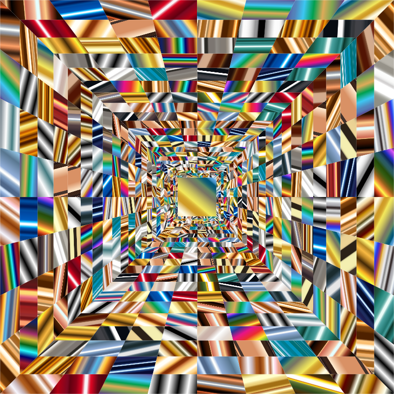 Colorful Perspective Grid 5 Openclipart