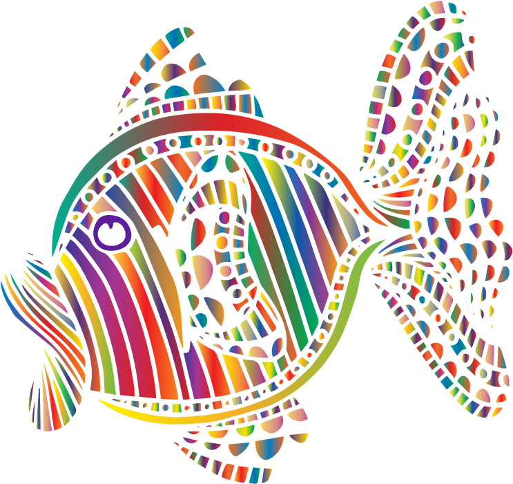 Abstract Colorful Fish 6 Openclipart