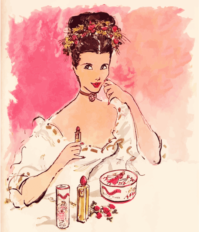 Vintage Makeup Advertisement Openclipart