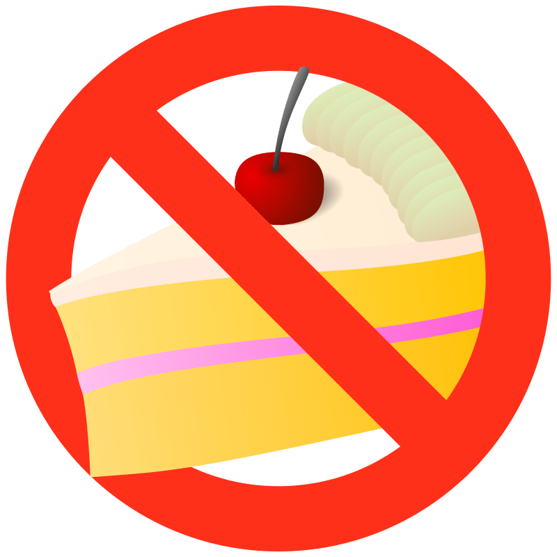 No cake sign Openclipart