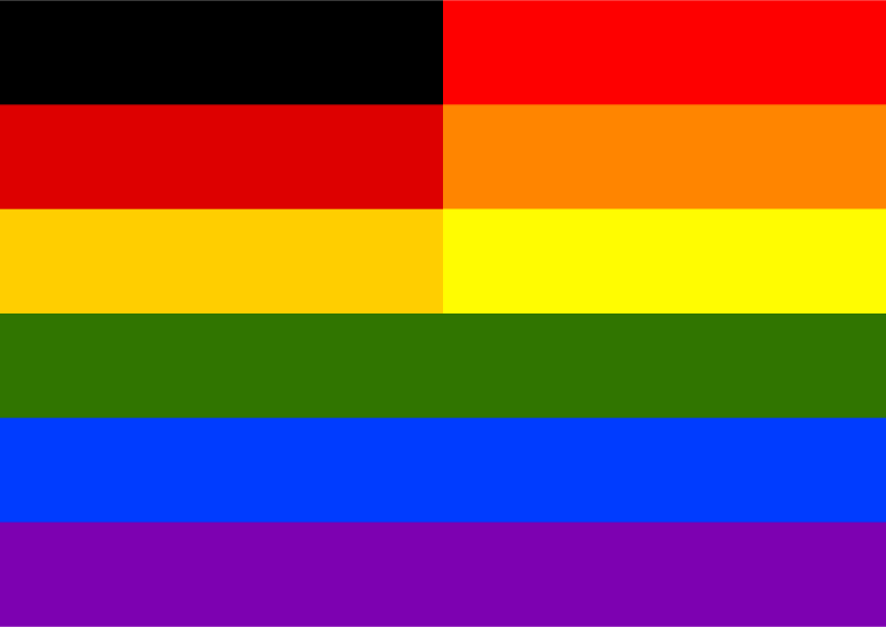 Rainbow Flag Germany Openclipart
