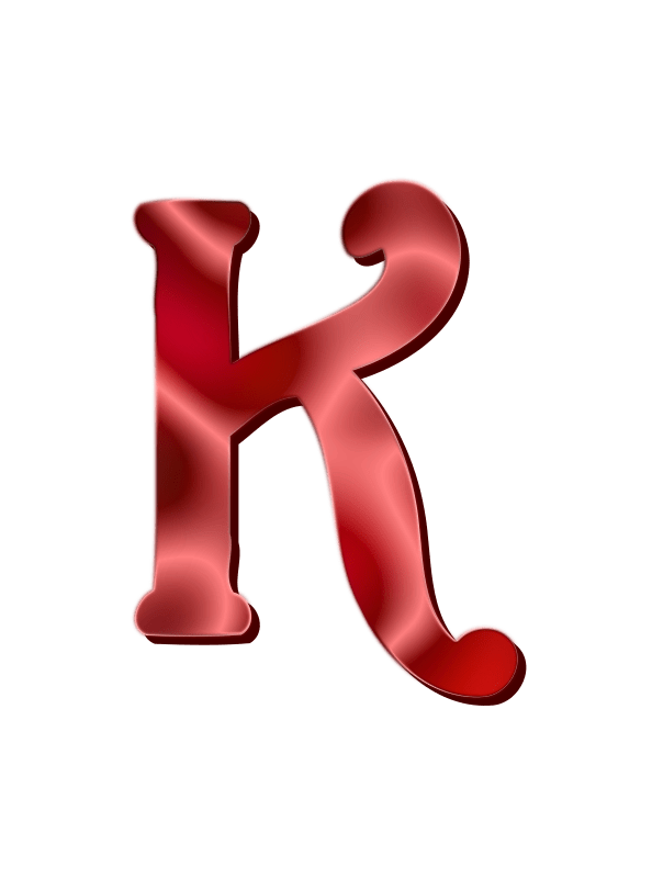 Alphabet 12, letter K Openclipart