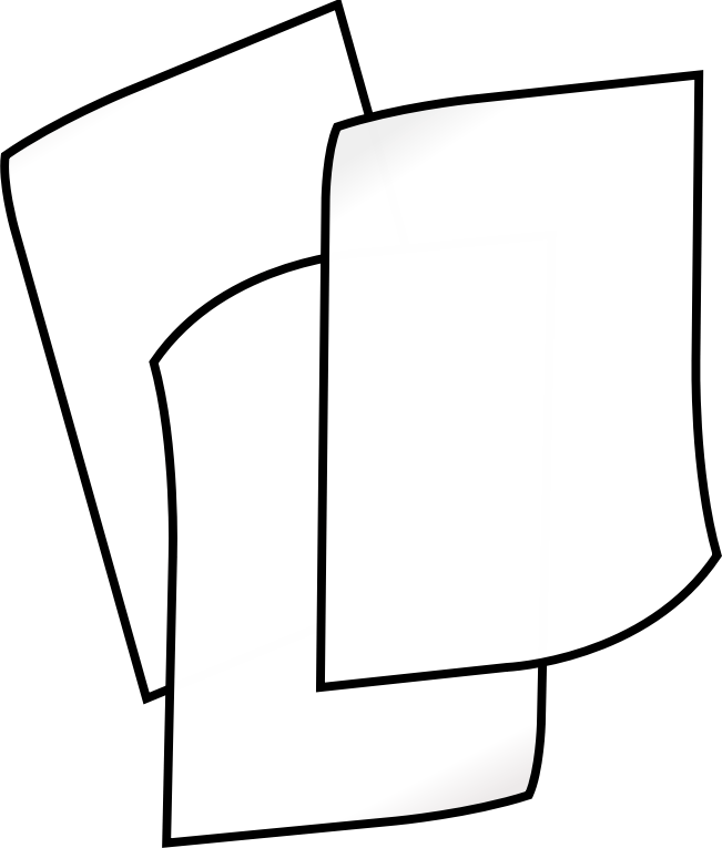 Stack of white paper Openclipart