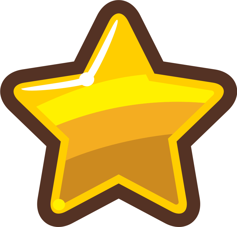 Cartoon Gold Star Openclipart