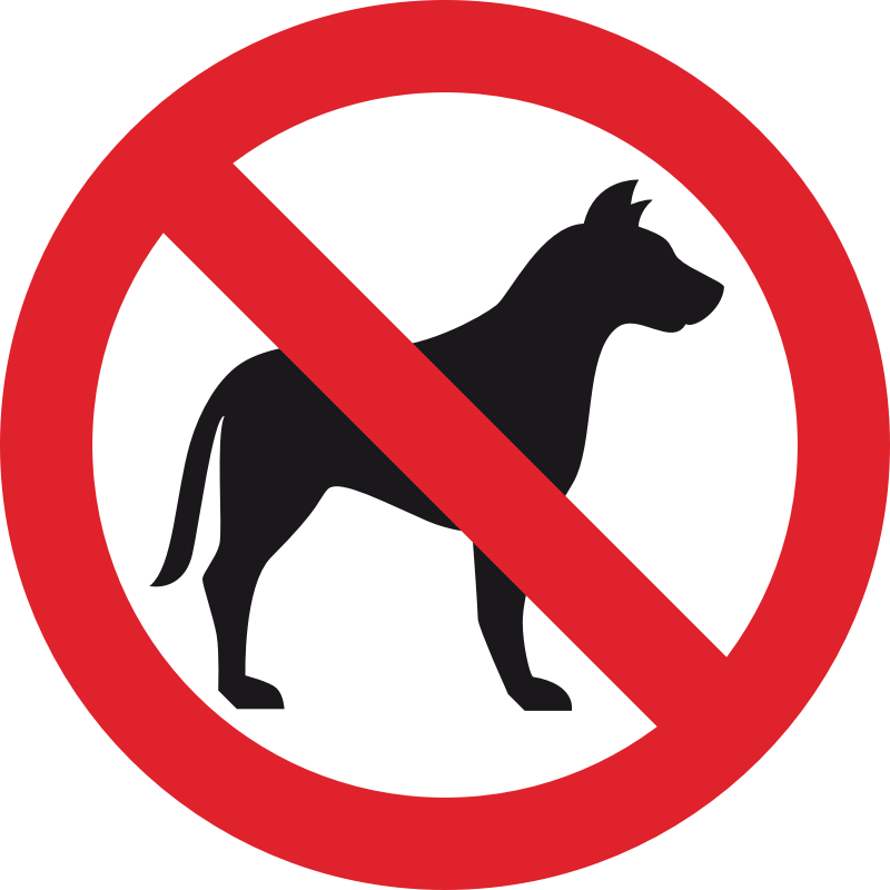 No Dog Sign Openclipart