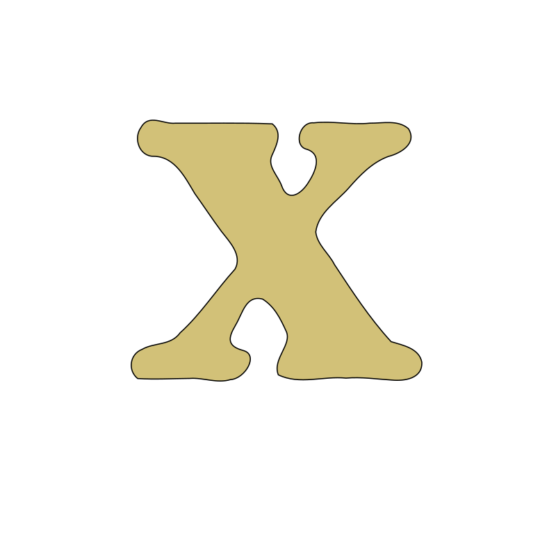 Lowercase x Openclipart