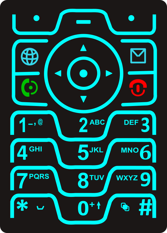 Phone Keypad - Openclipart