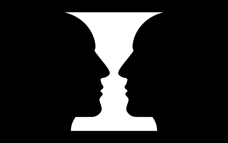 Heads Vase Illusion Openclipart