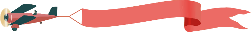 Plane with banner Openclipart