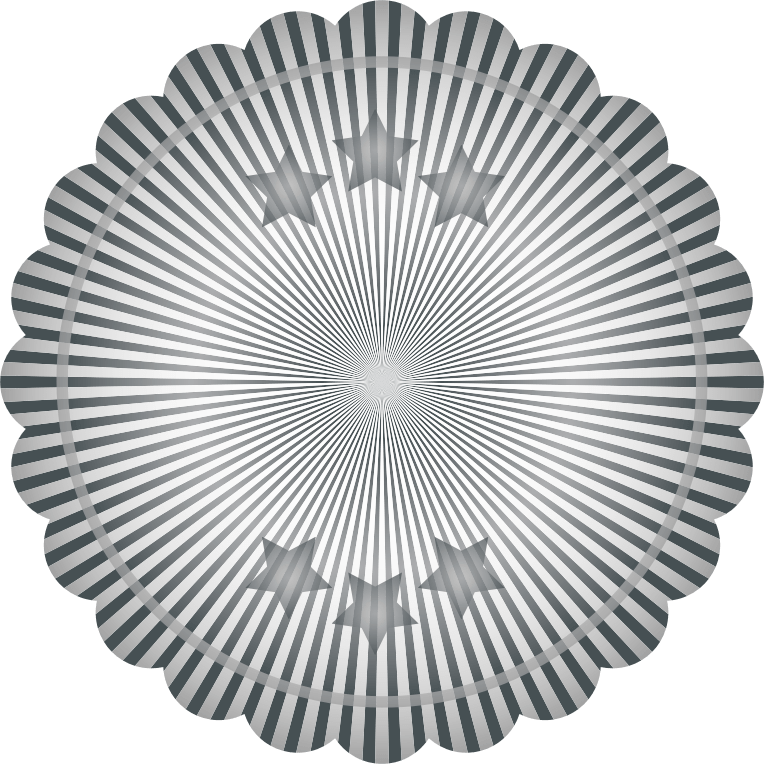 Starry Badge Template Openclipart