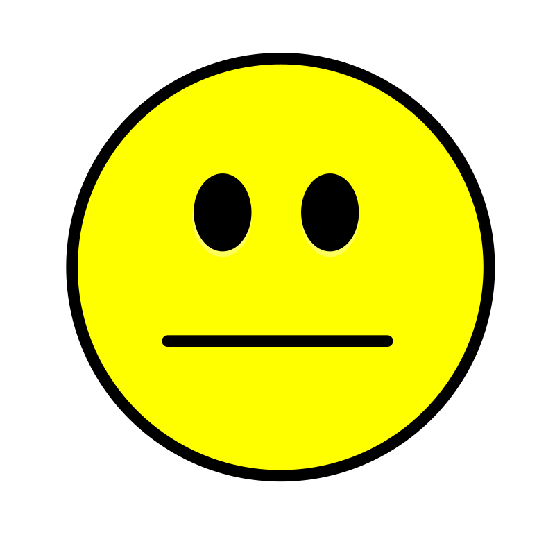 Plain smiley simple yellow Openclipart