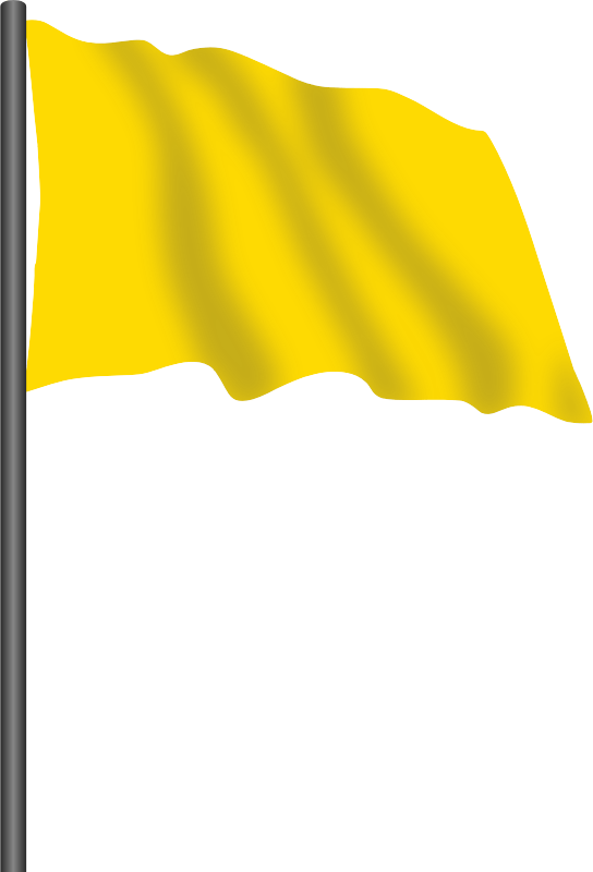 Motor racing flag 5 yellow flag Openclipart