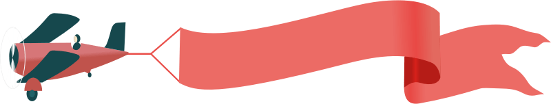 Banner Airplane Openclipart